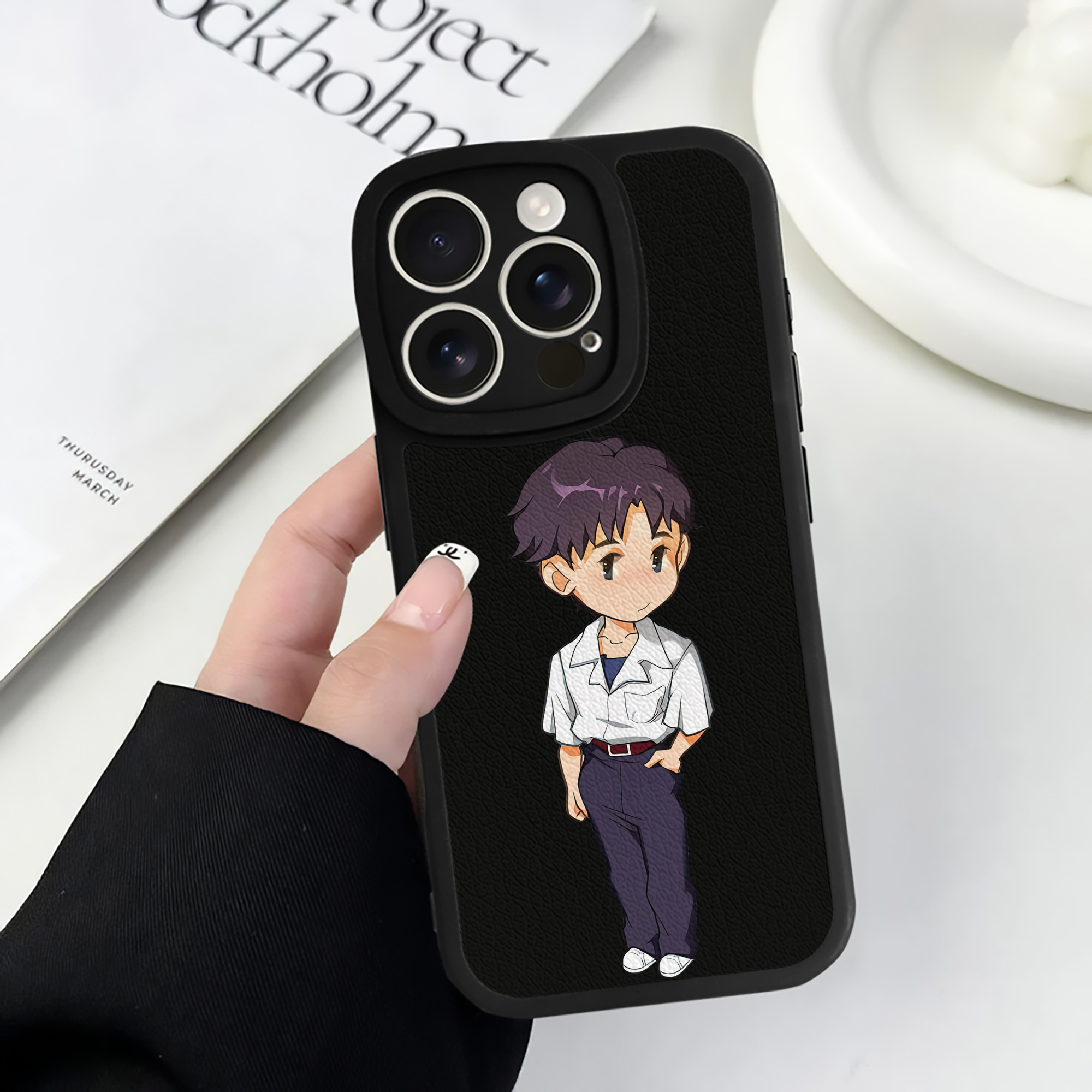 （画像用） EVA 新世紀エヴァンゲリオン 【iPhone 16シリーズ対応】シリコンスマホケース（レザー調） 材質：シリコン